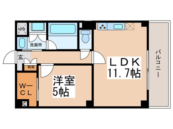 Venusta西田辺の物件間取画像